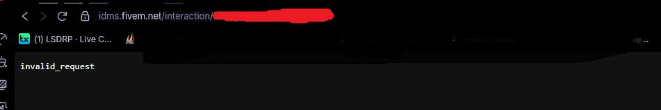 FiveM invalid_request example